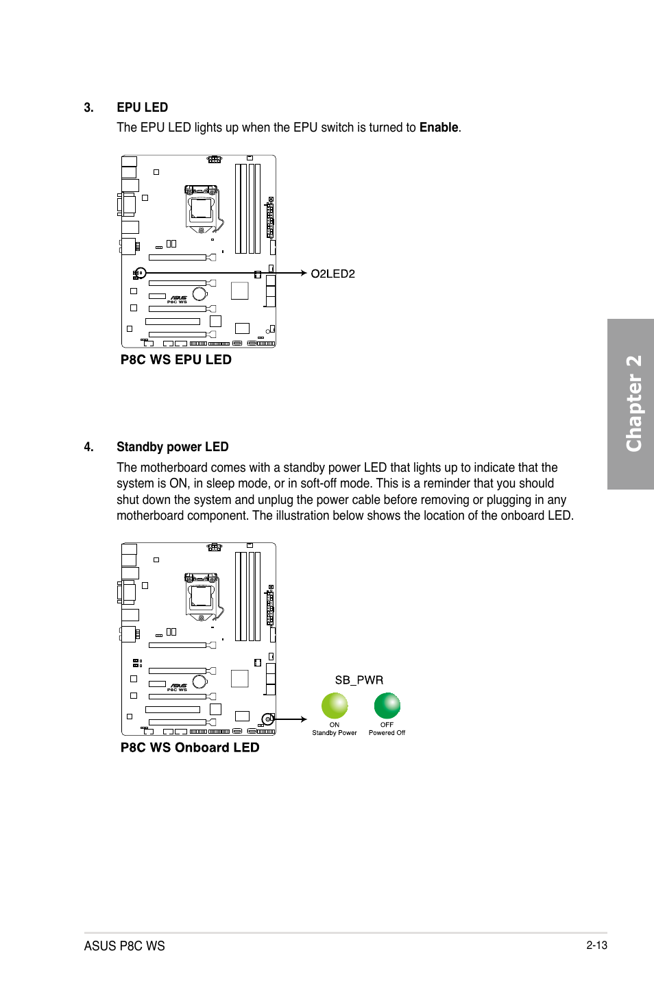 Chapter 2 | Asus P8C WS User Manual | Page 31 / 140