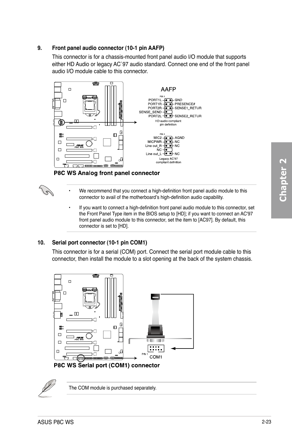 Chapter 2 | Asus P8C WS User Manual | Page 41 / 140