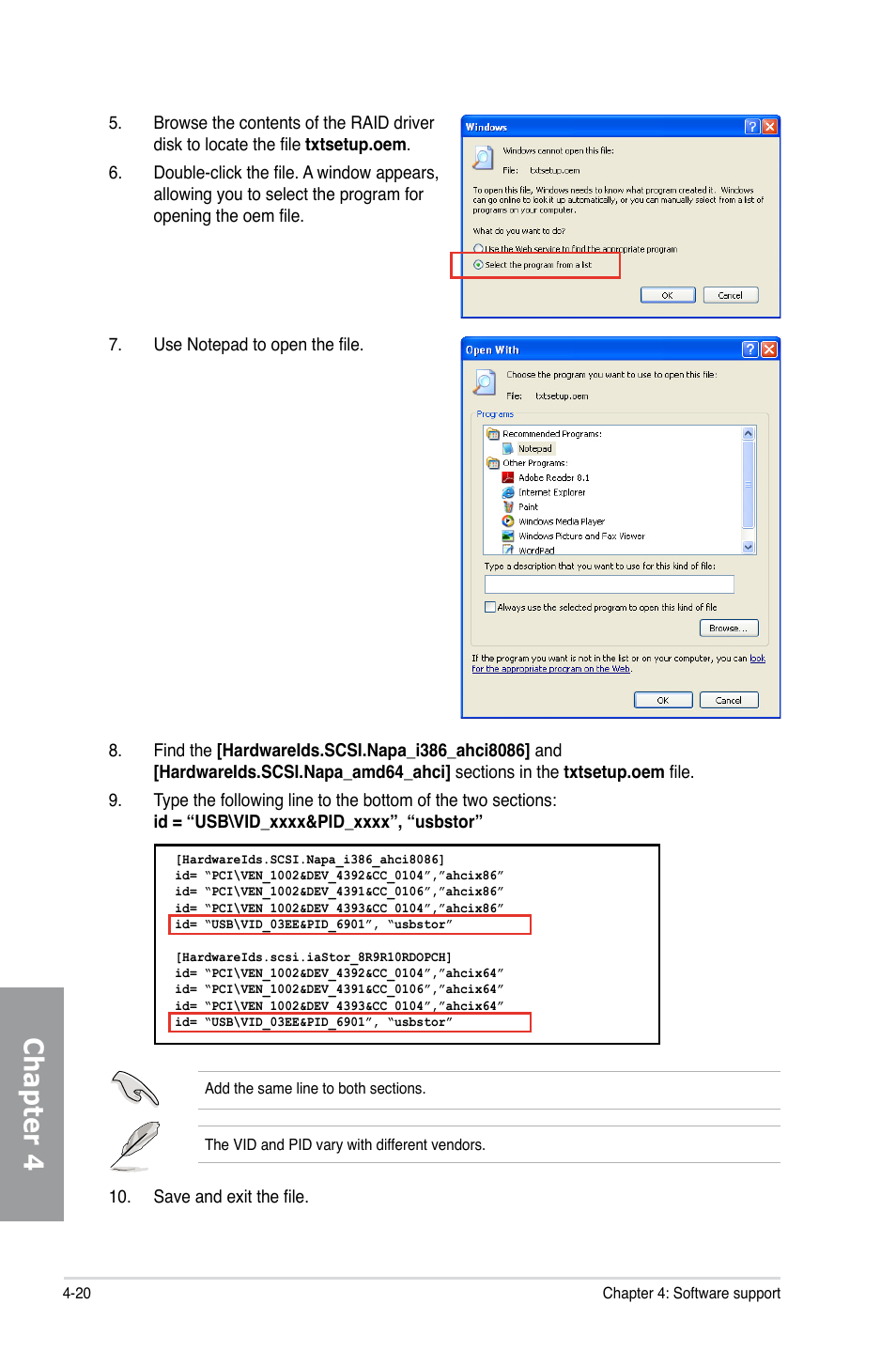 Chapter 4 | Asus M4A89GTD PRO/USB3 User Manual | Page 120 / 128
