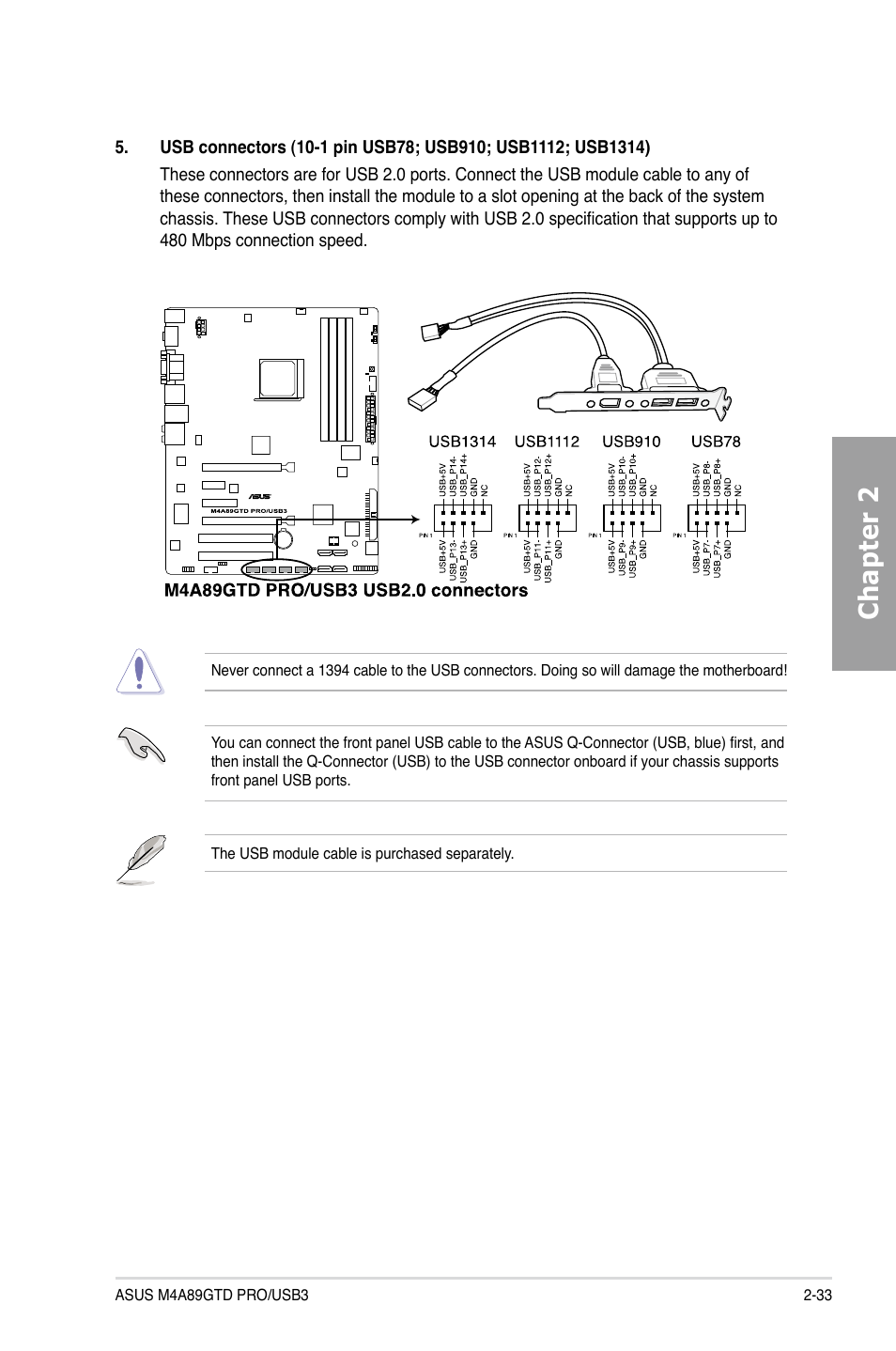 Chapter 2 | Asus M4A89GTD PRO/USB3 User Manual | Page 51 / 128