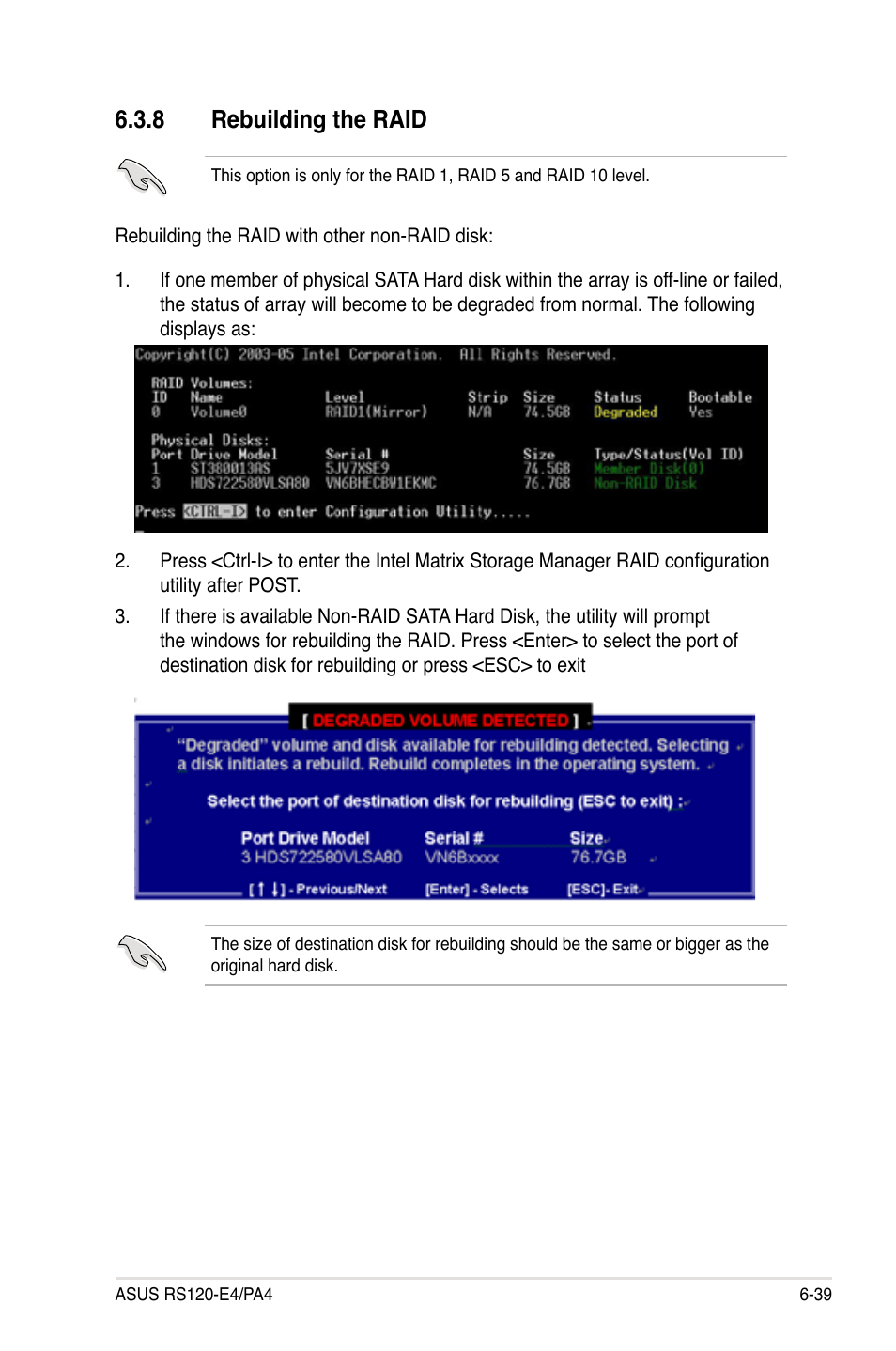 Rebuilding.the.raid | Asus RS120-E4/PA4 User Manual | Page 145 / 174