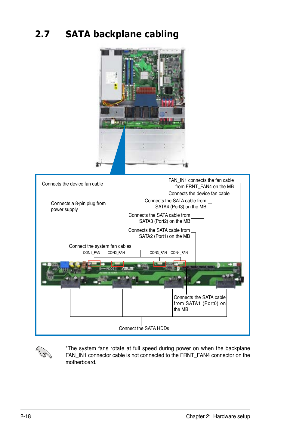 7 sata backplane cabling | Asus RS120-E4/PA4 User Manual | Page 34 / 174