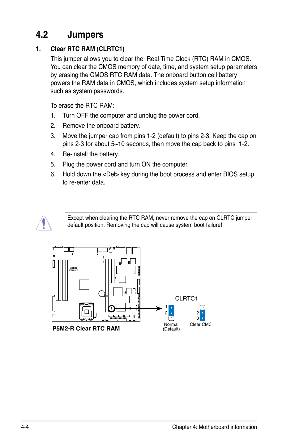 Jumpers | Asus RS120-E4/PA4 User Manual | Page 52 / 174