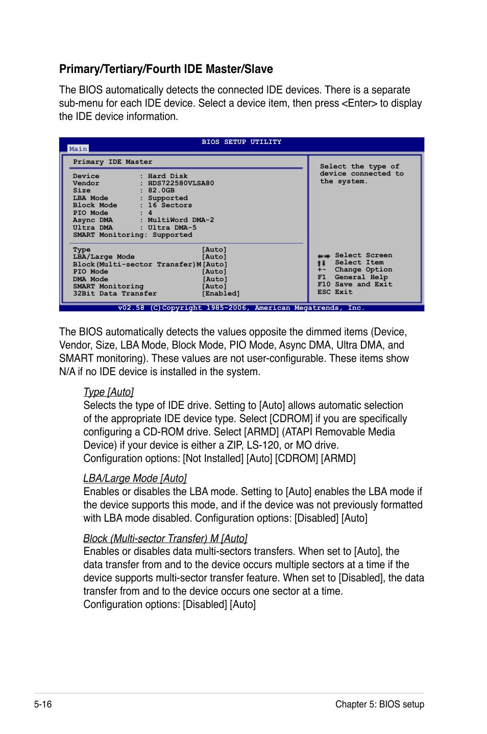 Primary/tertiary/fourth.ide.master/slave | Asus RS120-E4/PA4 User Manual | Page 82 / 174