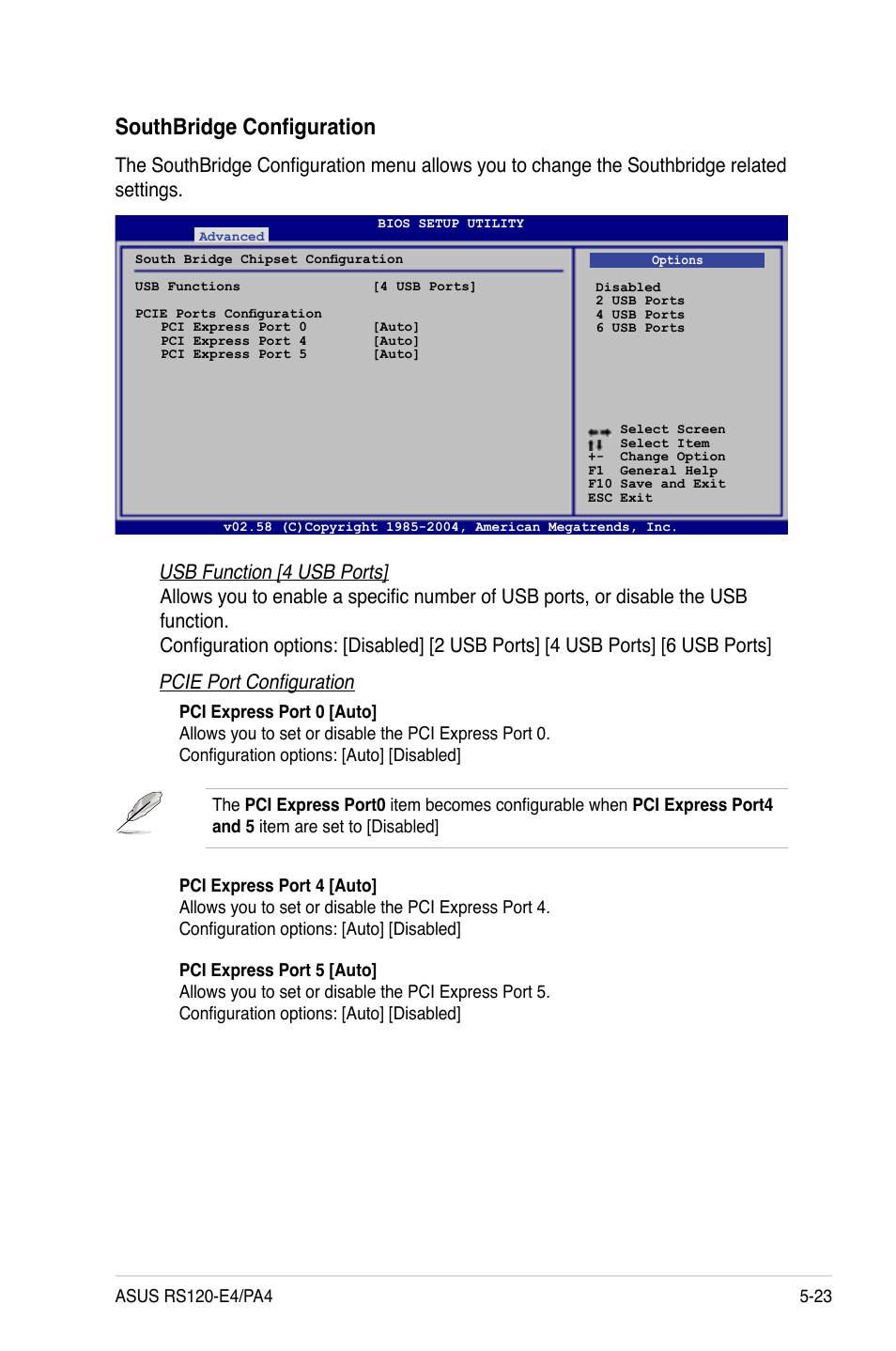 Southbridge configuration | Asus RS120-E4/PA4 User Manual | Page 89 / 174