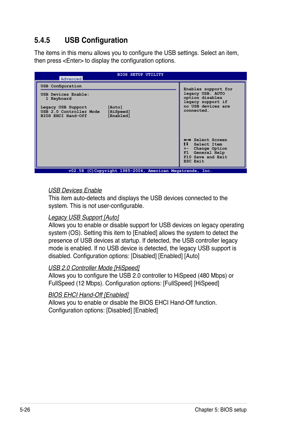 5 usb configuration | Asus RS120-E4/PA4 User Manual | Page 92 / 174