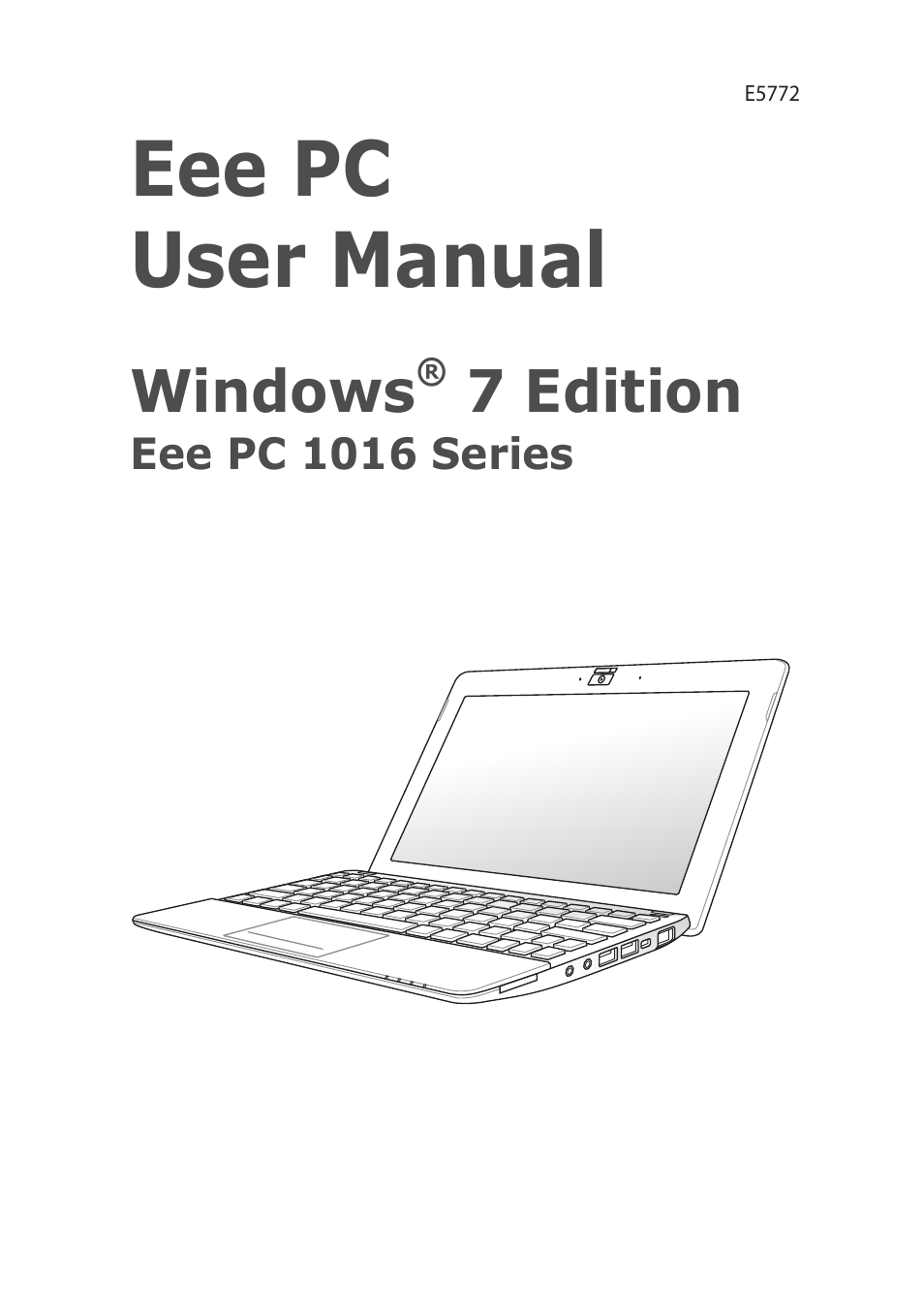 Asus Eee PC R061PT User Manual | 62 pages