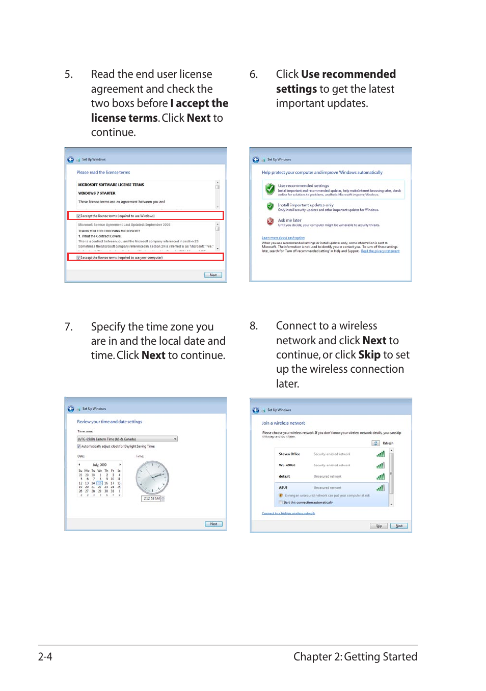 Asus Eee PC R061PT User Manual | Page 24 / 62