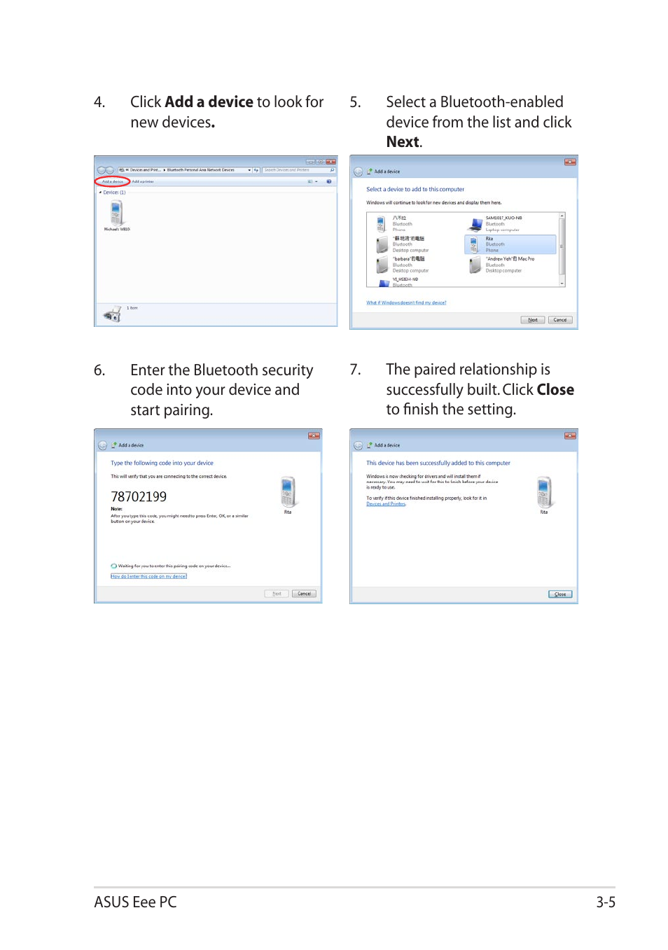 Asus Eee PC R061PT User Manual | Page 35 / 62