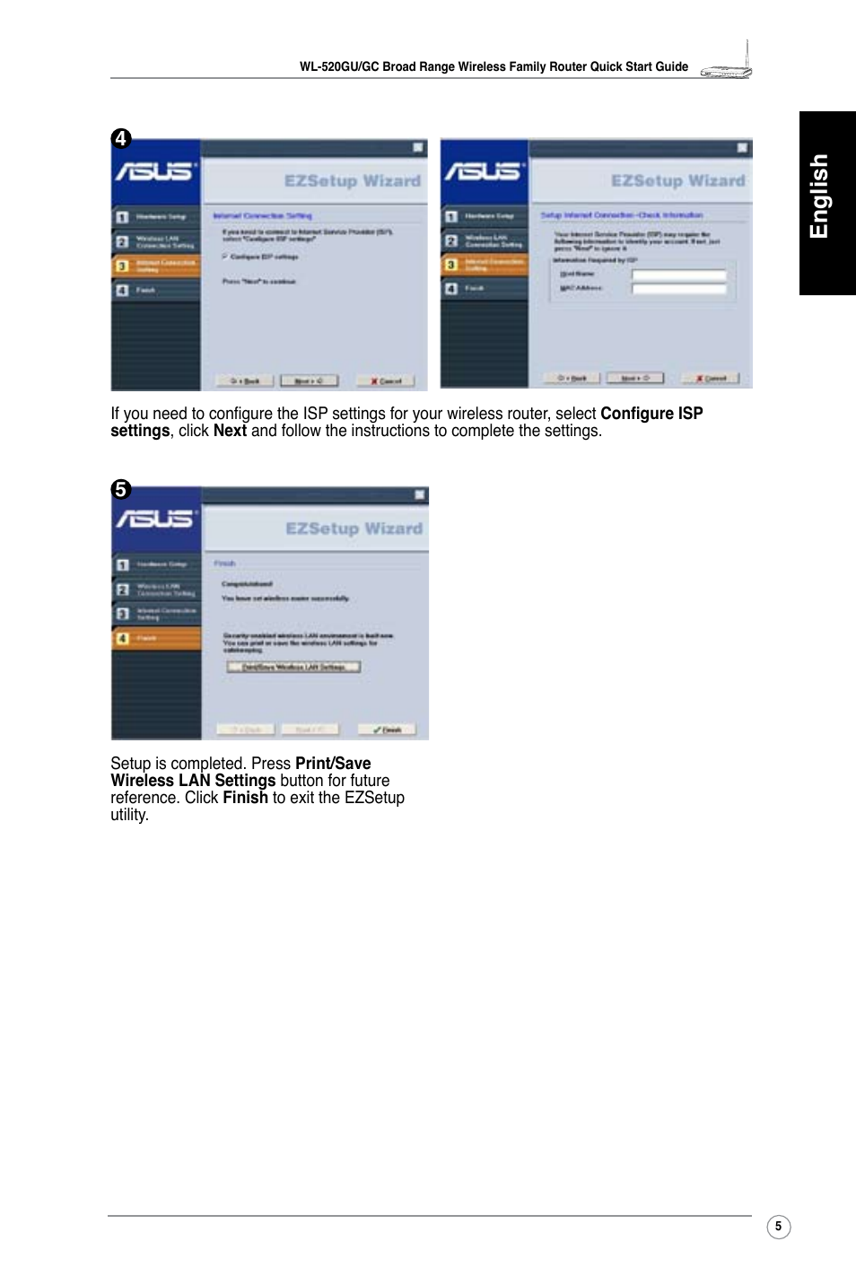 English | Asus WL-520GC User Manual | Page 8 / 108