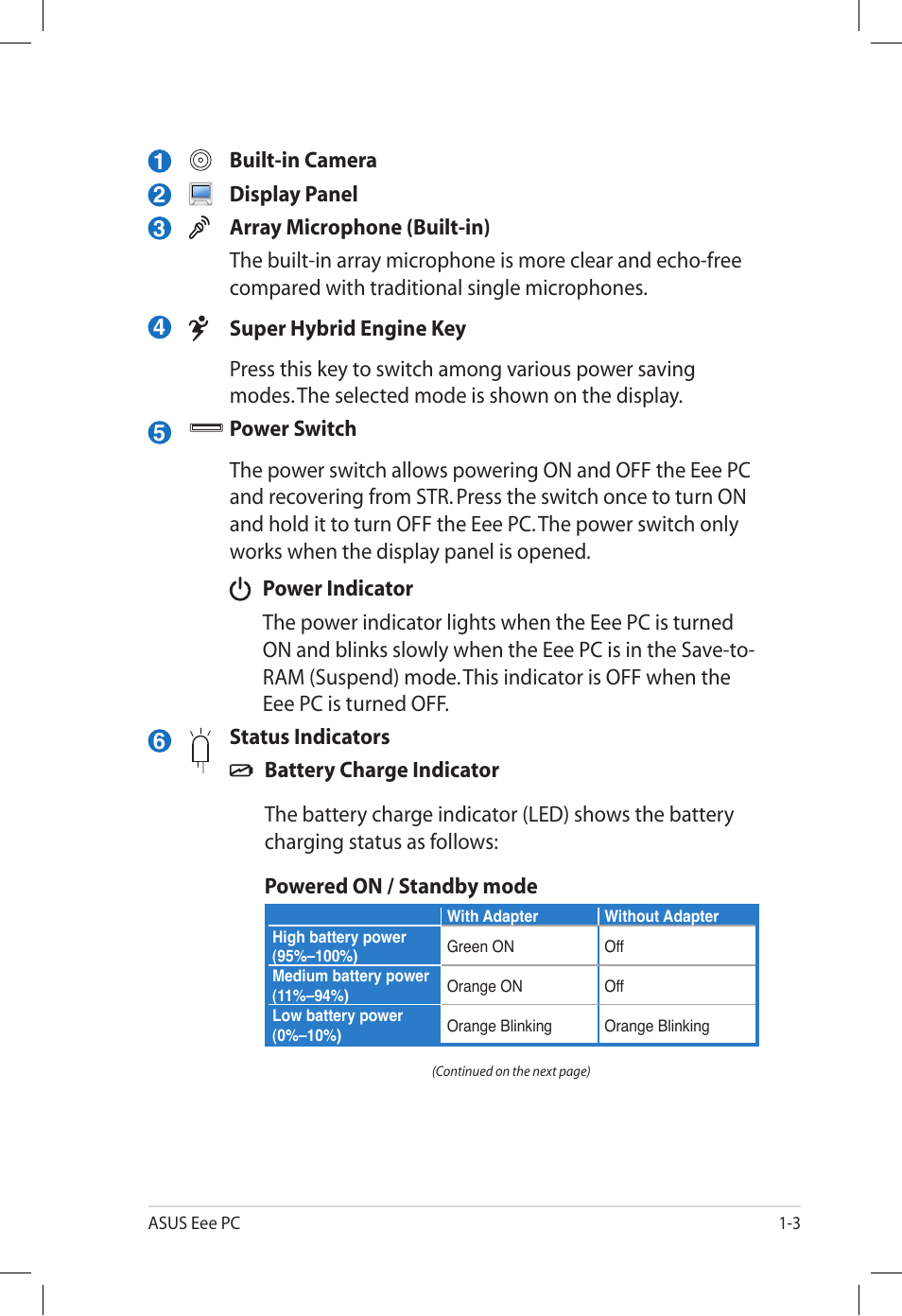 Asus Eee PC S101/XP User Manual | Page 11 / 60