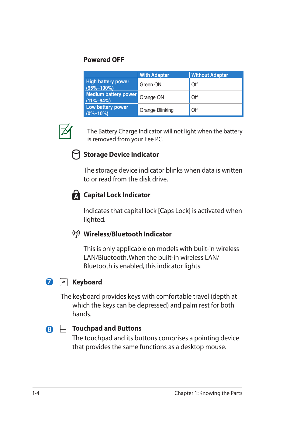 Asus Eee PC S101/XP User Manual | Page 12 / 60