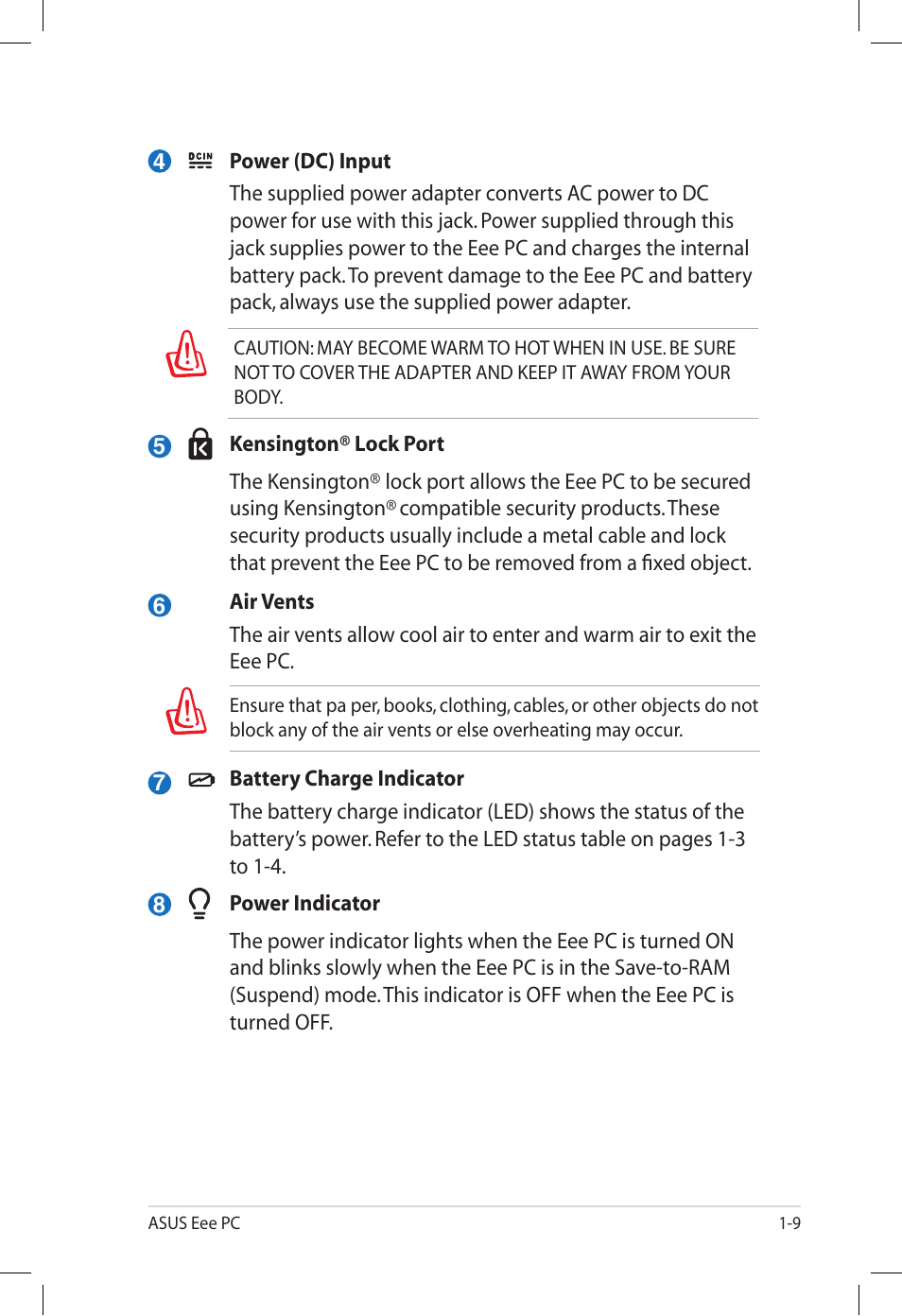 Asus Eee PC S101/XP User Manual | Page 17 / 60