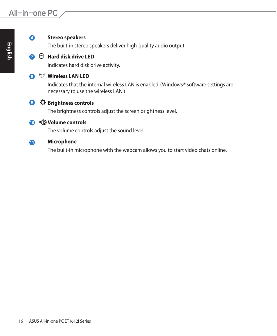 Asus ET1612IUTS User Manual | Page 16 / 36