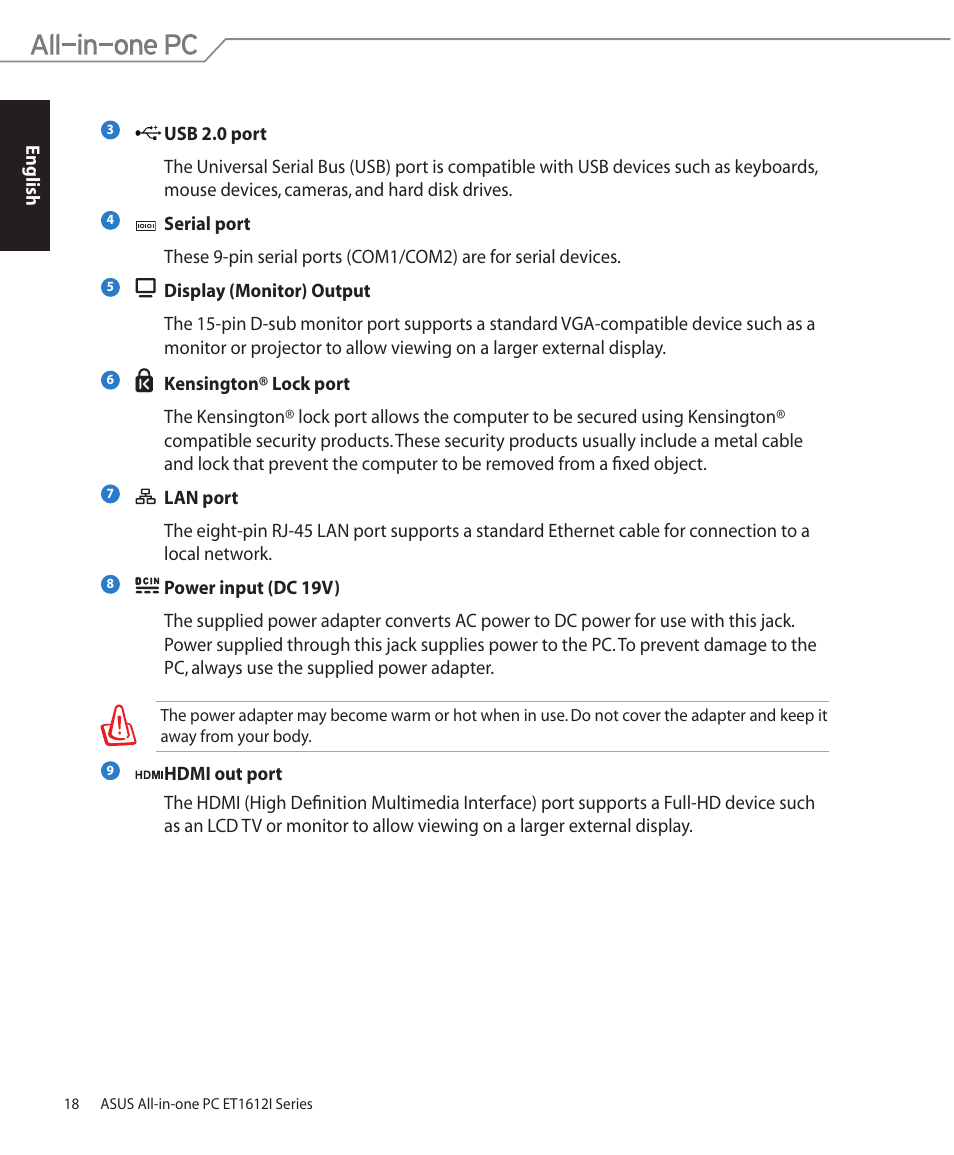 Asus ET1612IUTS User Manual | Page 18 / 36