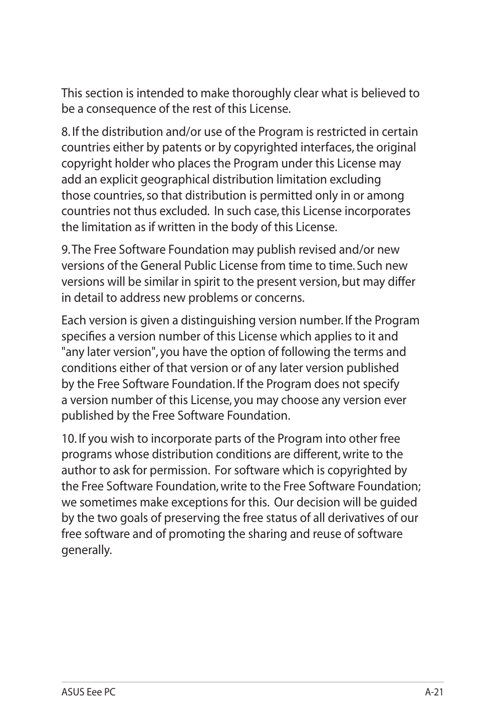 Asus Eee PC 701SD/Linux User Manual | Page 57 / 62