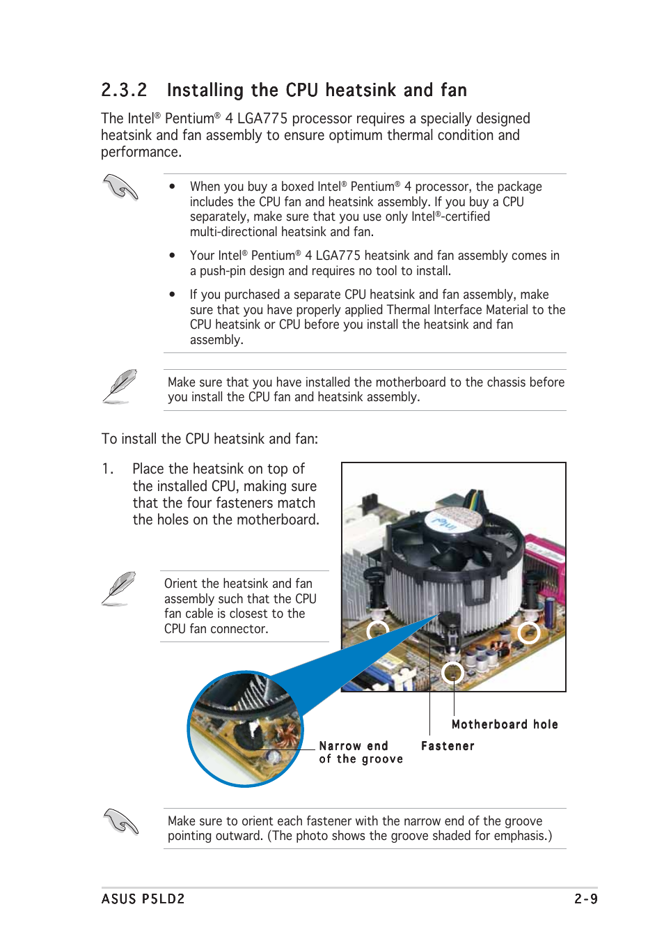 Asus P5LD2 User Manual | Page 31 / 142