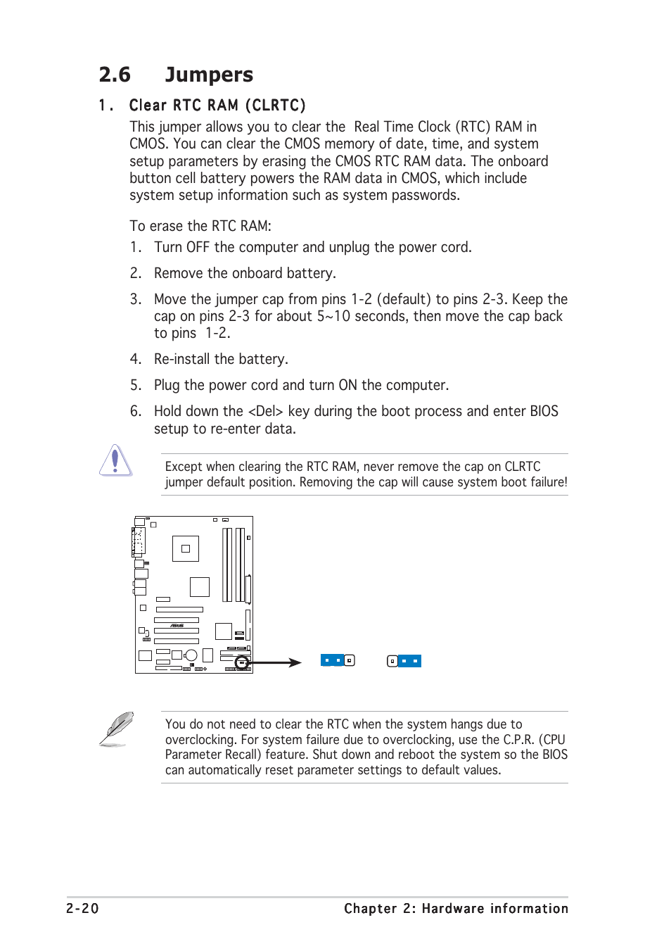 6 jumpers | Asus P5LD2 User Manual | Page 42 / 142