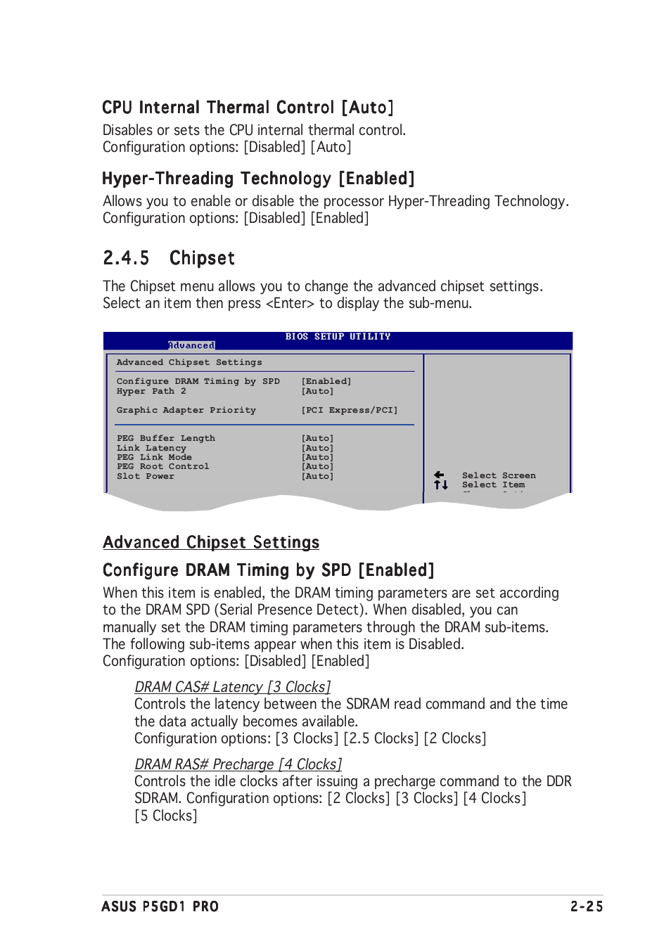 5 chipset chipset chipset chipset chipset | Asus P5GD1 Pro User Manual | Page 69 / 96