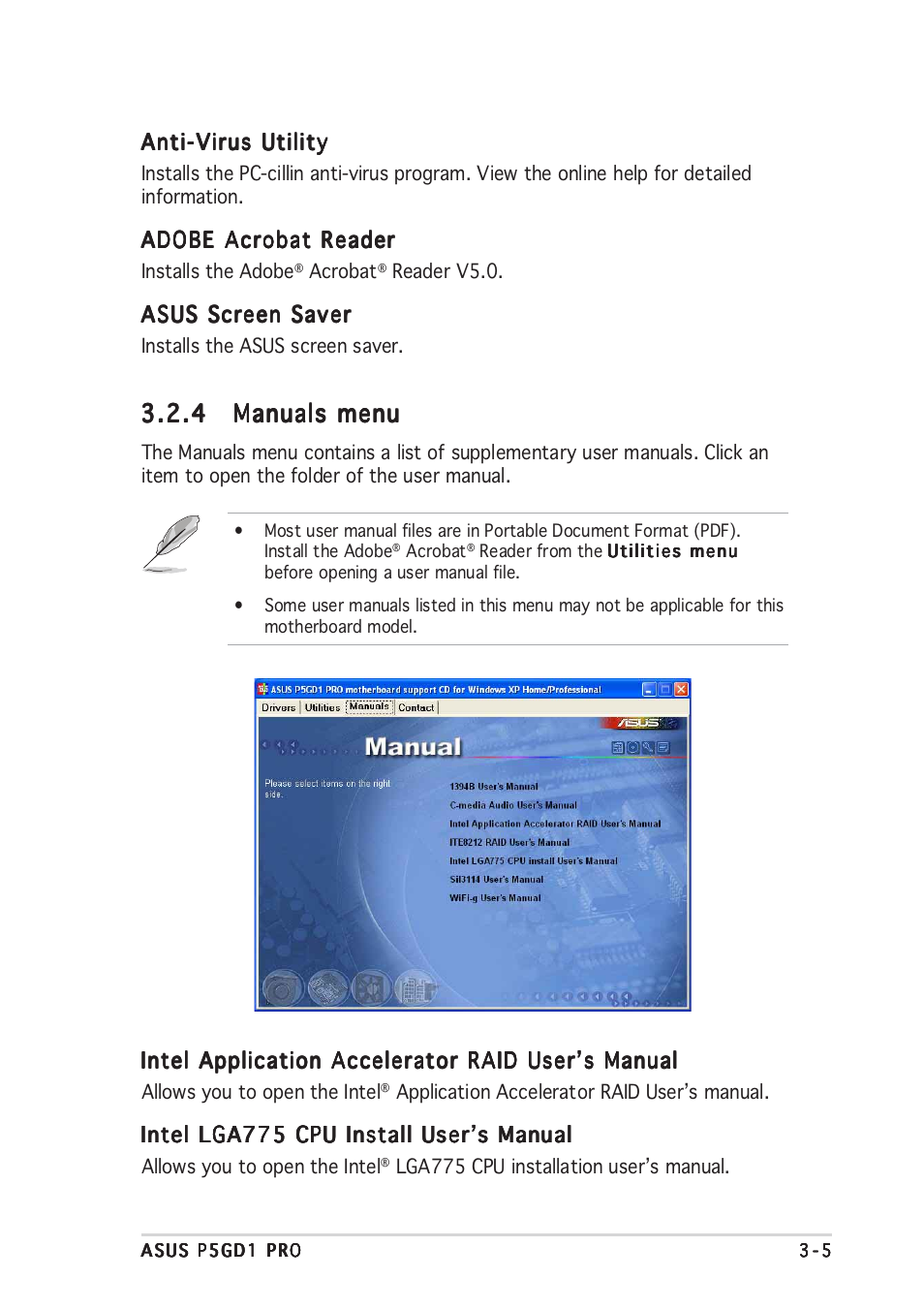 Asus P5GD1 Pro User Manual | Page 89 / 96