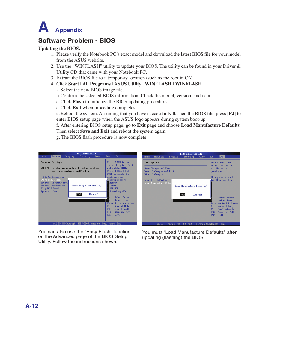 Asus X58LE User Manual | Page 62 / 83