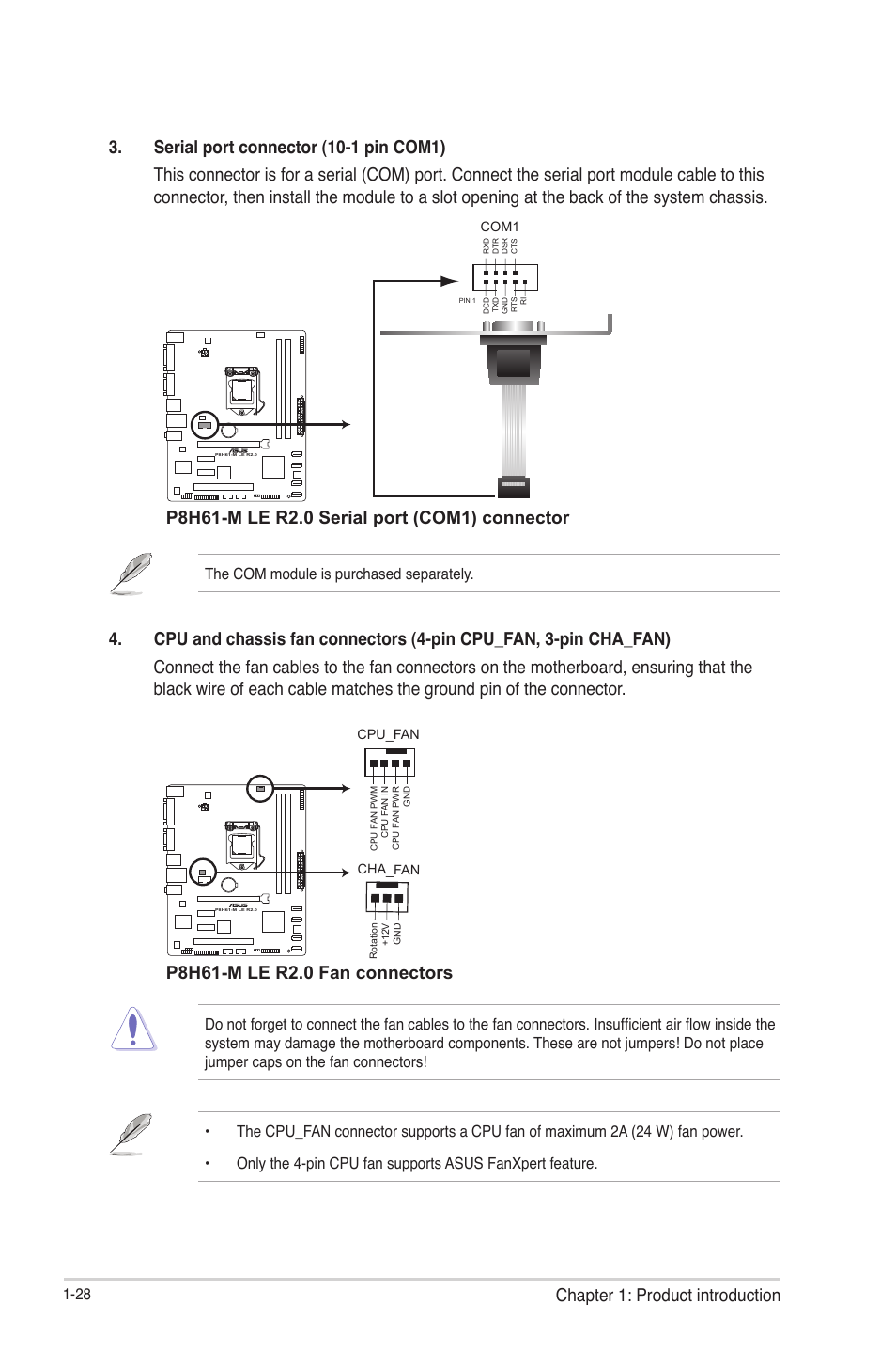 Chapter 1: product introduction | Asus P8H61-M LE R2.0 User Manual | Page 40 / 81