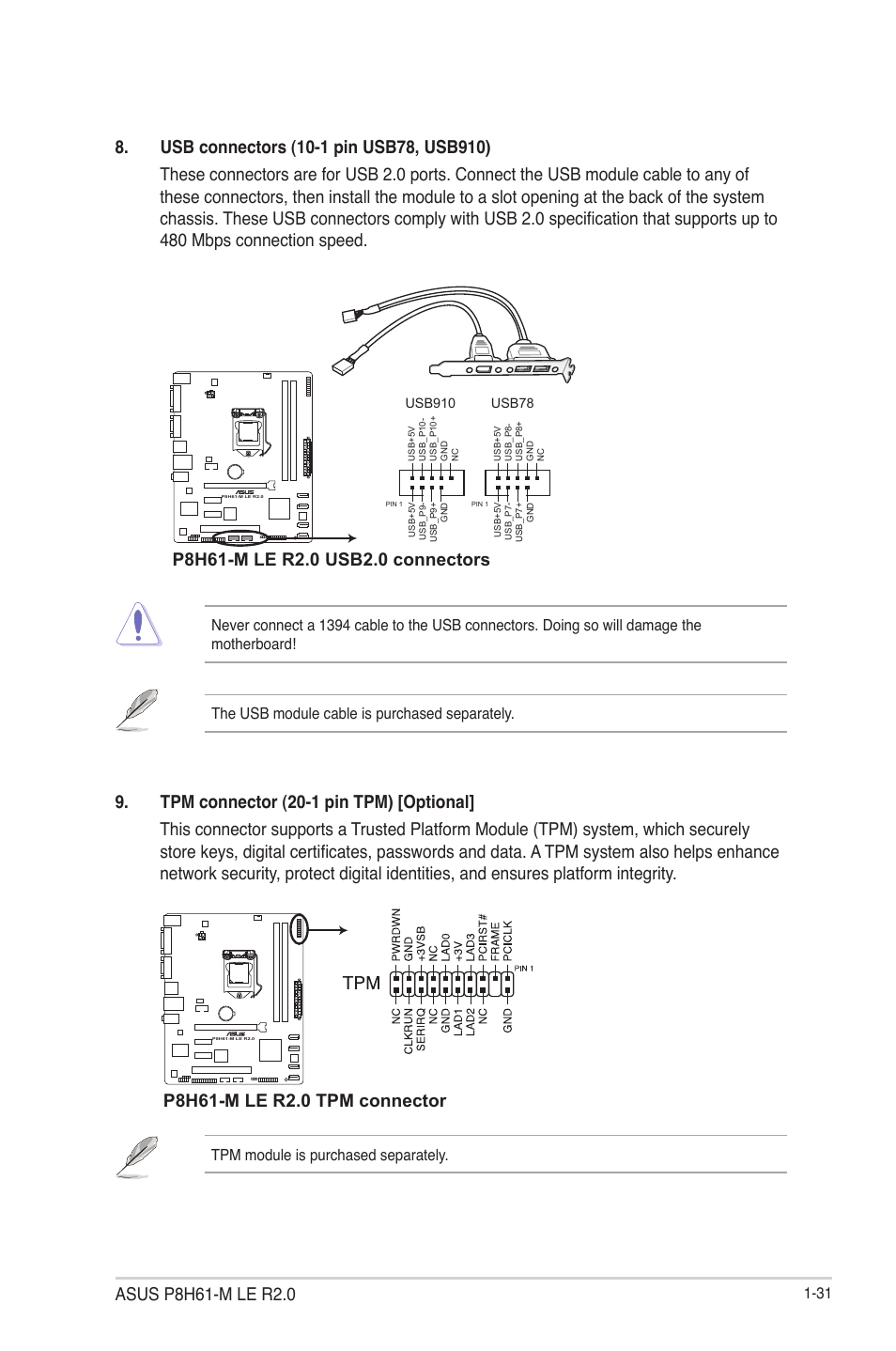 Asus P8H61-M LE R2.0 User Manual | Page 43 / 81