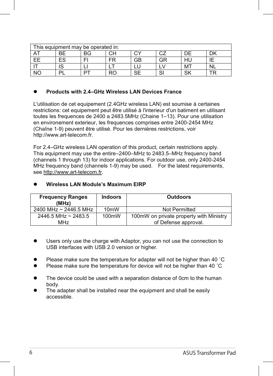 Asus Transformer Pad TF300TG User Manual | Page 6 / 8