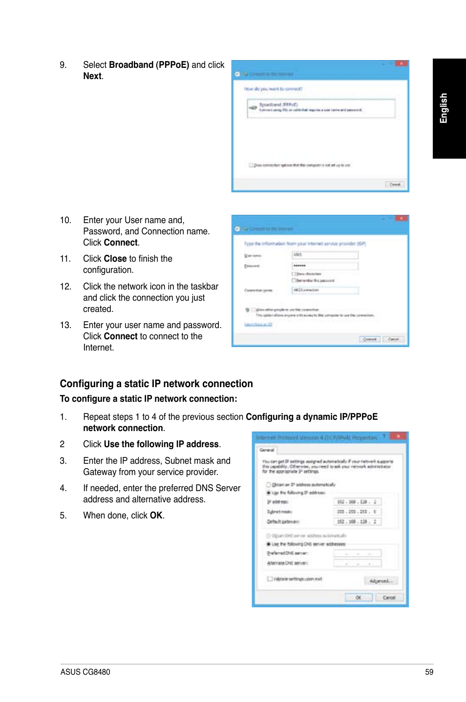 Asus CG8480 User Manual | Page 59 / 98