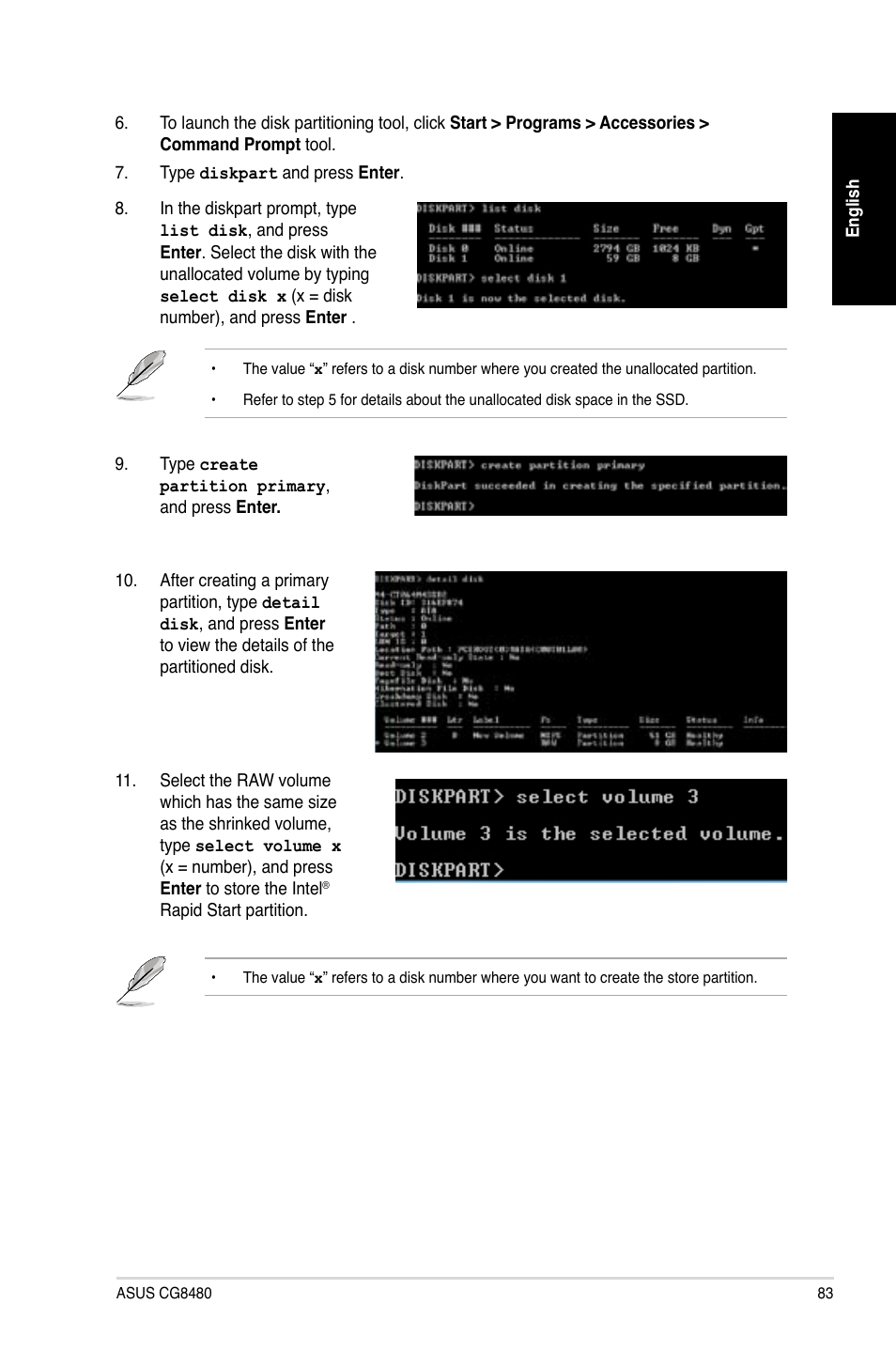 Asus CG8480 User Manual | Page 83 / 98