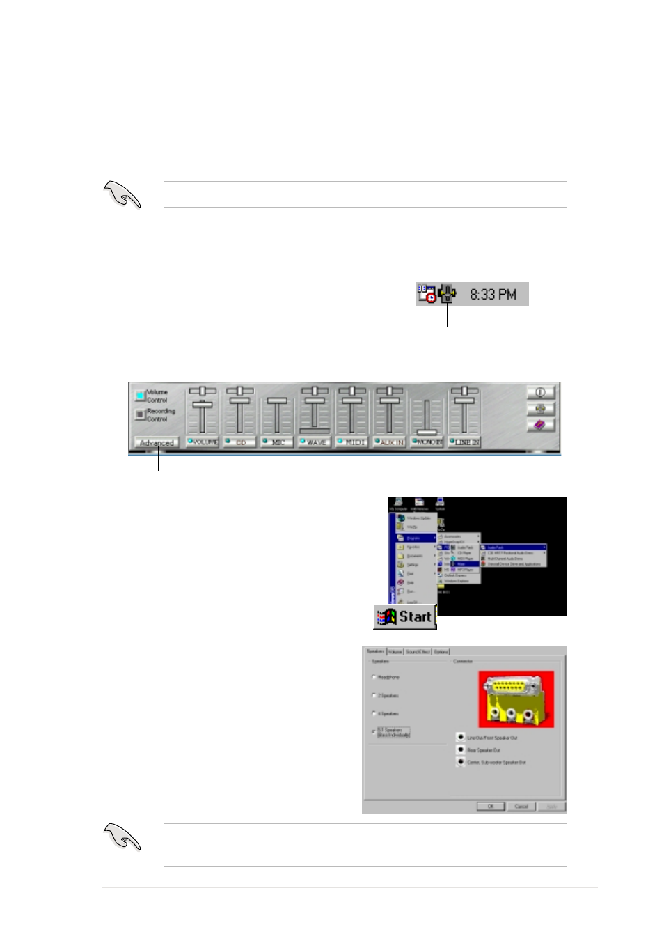 4 multi-channel audio feature | Asus P4B266-C User Manual | Page 111 / 126