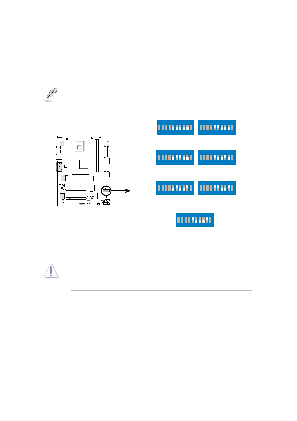 Switch p4b266-c cpu external frequency selection | Asus P4B266-C User Manual | Page 40 / 126