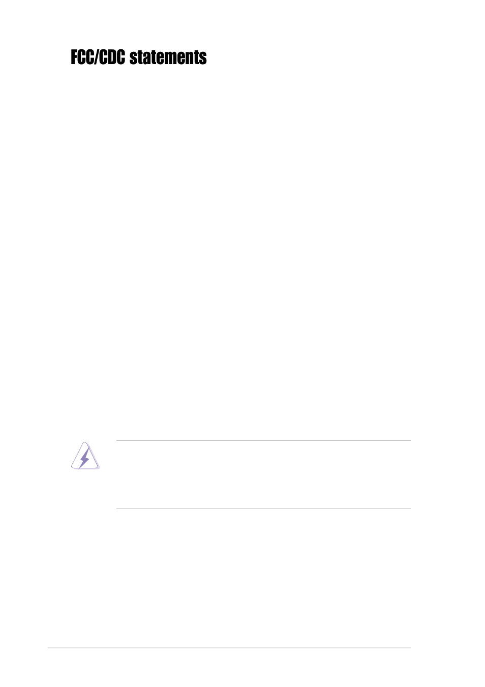 Fcc/cdc statements | Asus P4B266-C User Manual | Page 6 / 126