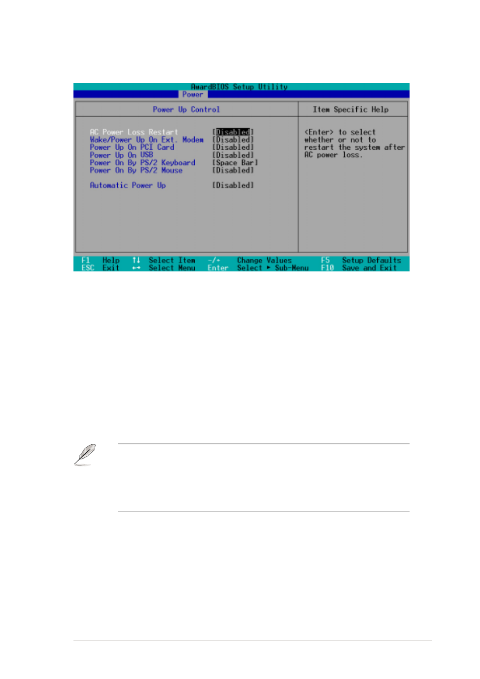 1 power up control | Asus P4B266-C User Manual | Page 89 / 126