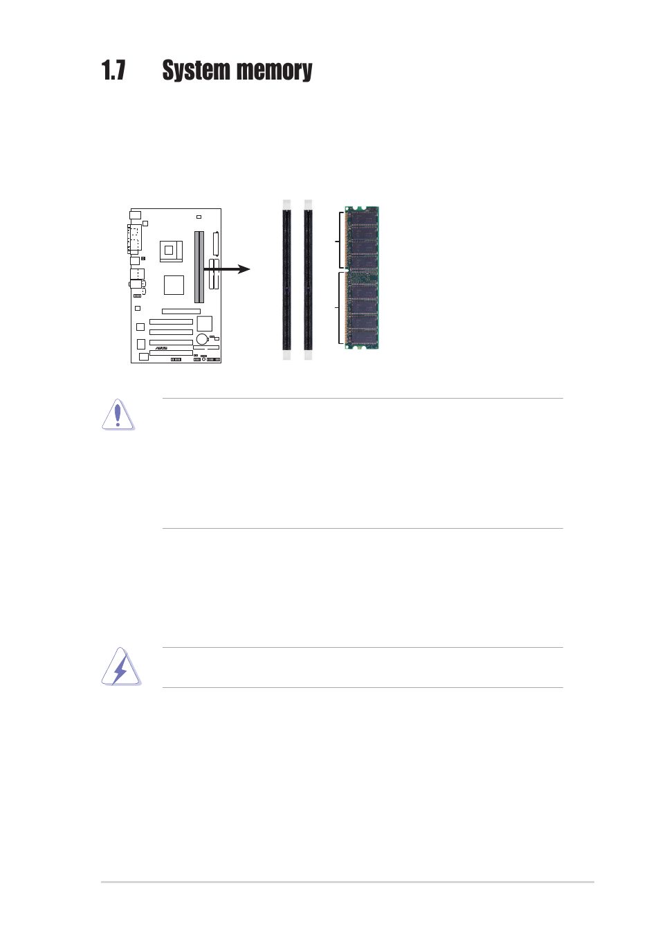 1 dimm sockets location | Asus P4PE2-X User Manual | Page 19 / 64