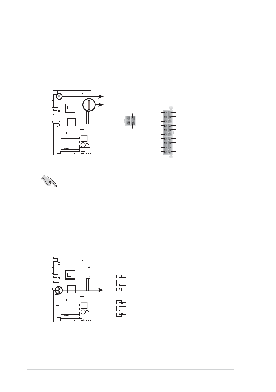 18 chapter 1: product introduction, P4pe2-x atx power connector atxpwr atx12v, P4pe2-x internal audio connectors | Asus P4PE2-X User Manual | Page 28 / 64