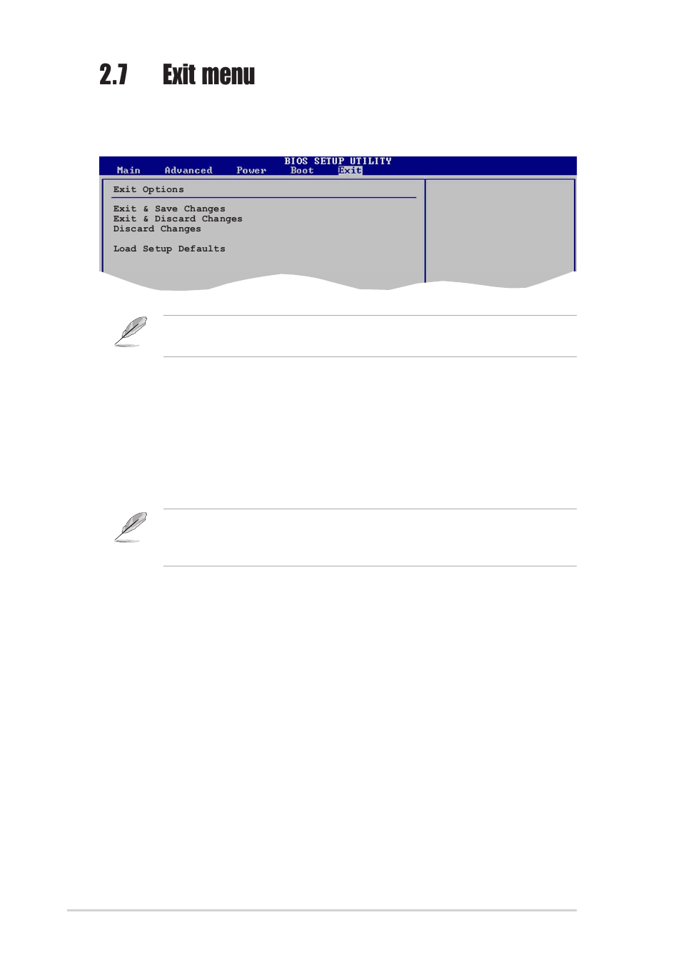 7 exit menu | Asus P4PE2-X User Manual | Page 60 / 64