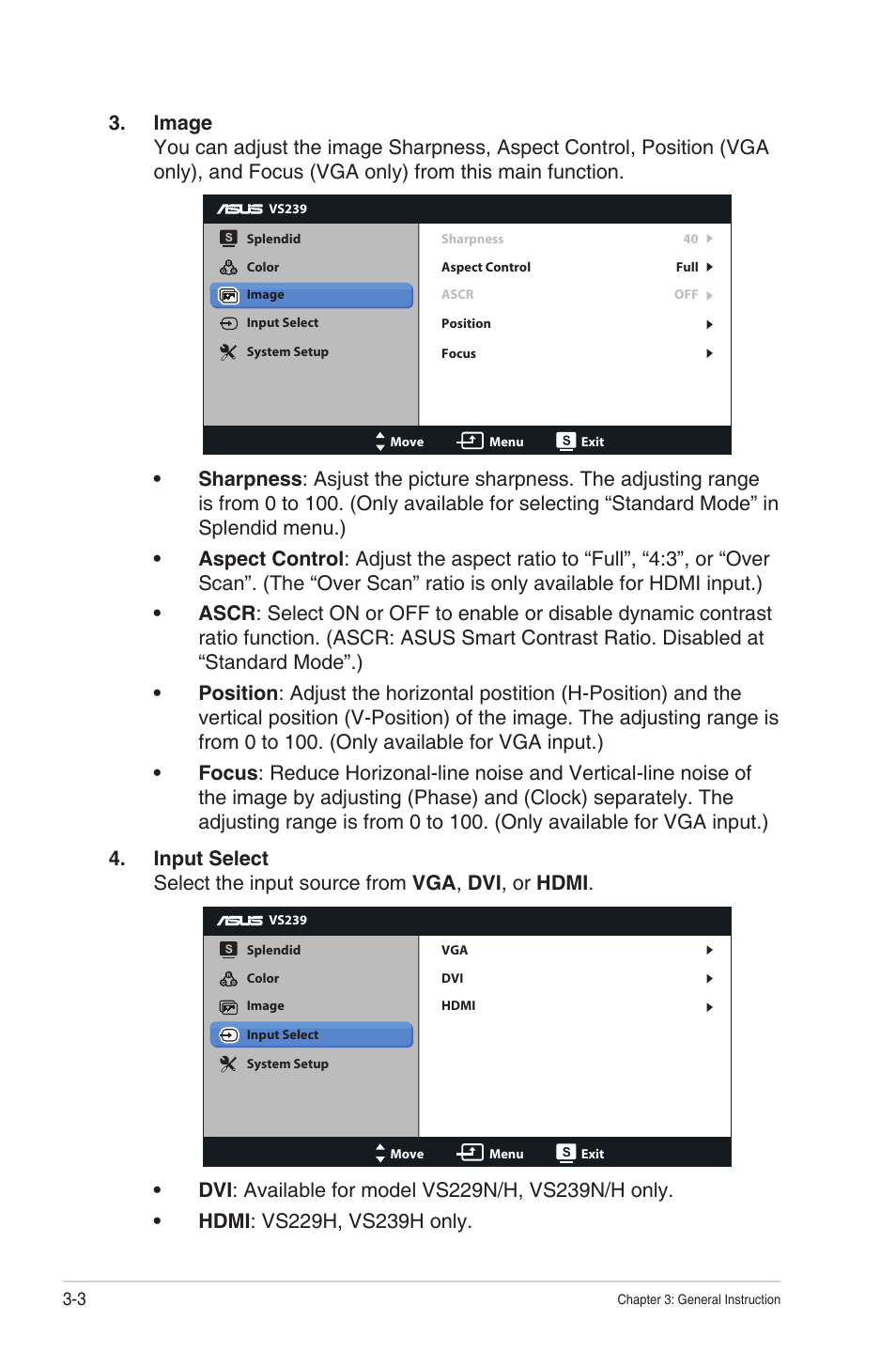 Asus VS239HV User Manual | Page 18 / 23