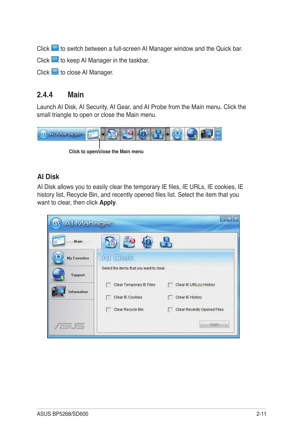 4 main, Main -11 | Asus BP5268 User Manual | Page 25 / 33