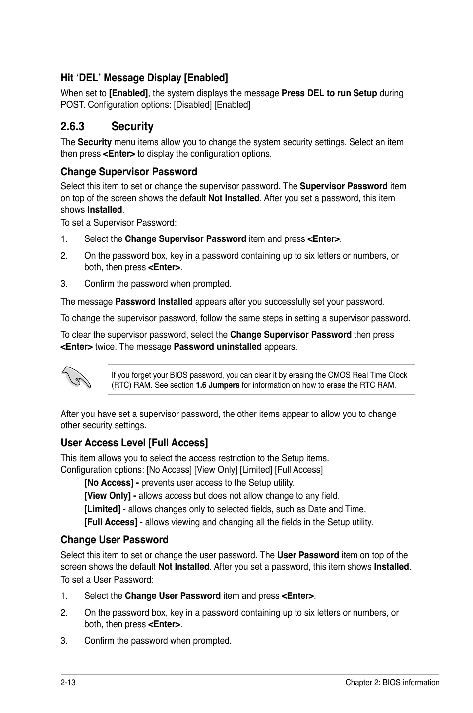 3 security, Security -13 | Asus AT4NM10-I User Manual | Page 40 / 44