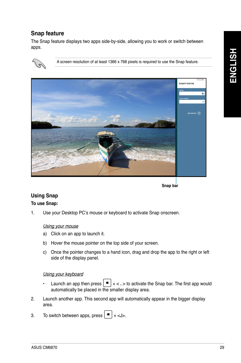 En gl is h en gl is h | Asus CM6870 User Manual | Page 29 / 72