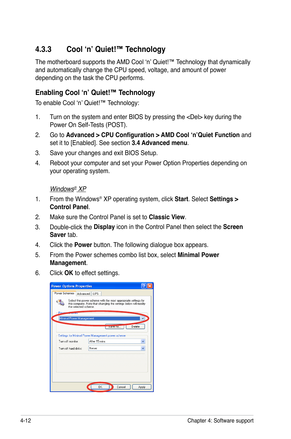 3 cool ‘n’ quiet!™ technology, Cool ‘n’ quiet!™ technology -12 | Asus M3A79-T Deluxe User Manual | Page 122 / 164