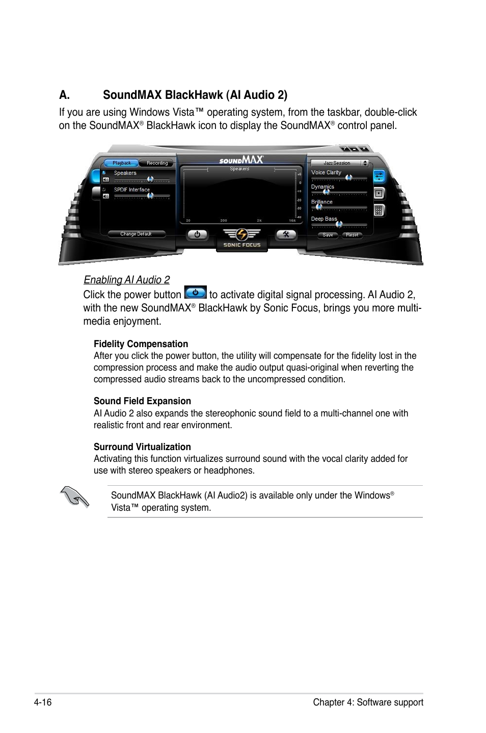 A. soundmax blackhawk (ai audio 2) | Asus M3A79-T Deluxe User Manual | Page 126 / 164