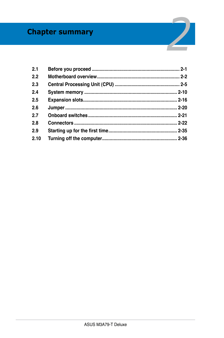 Asus M3A79-T Deluxe User Manual | Page 26 / 164