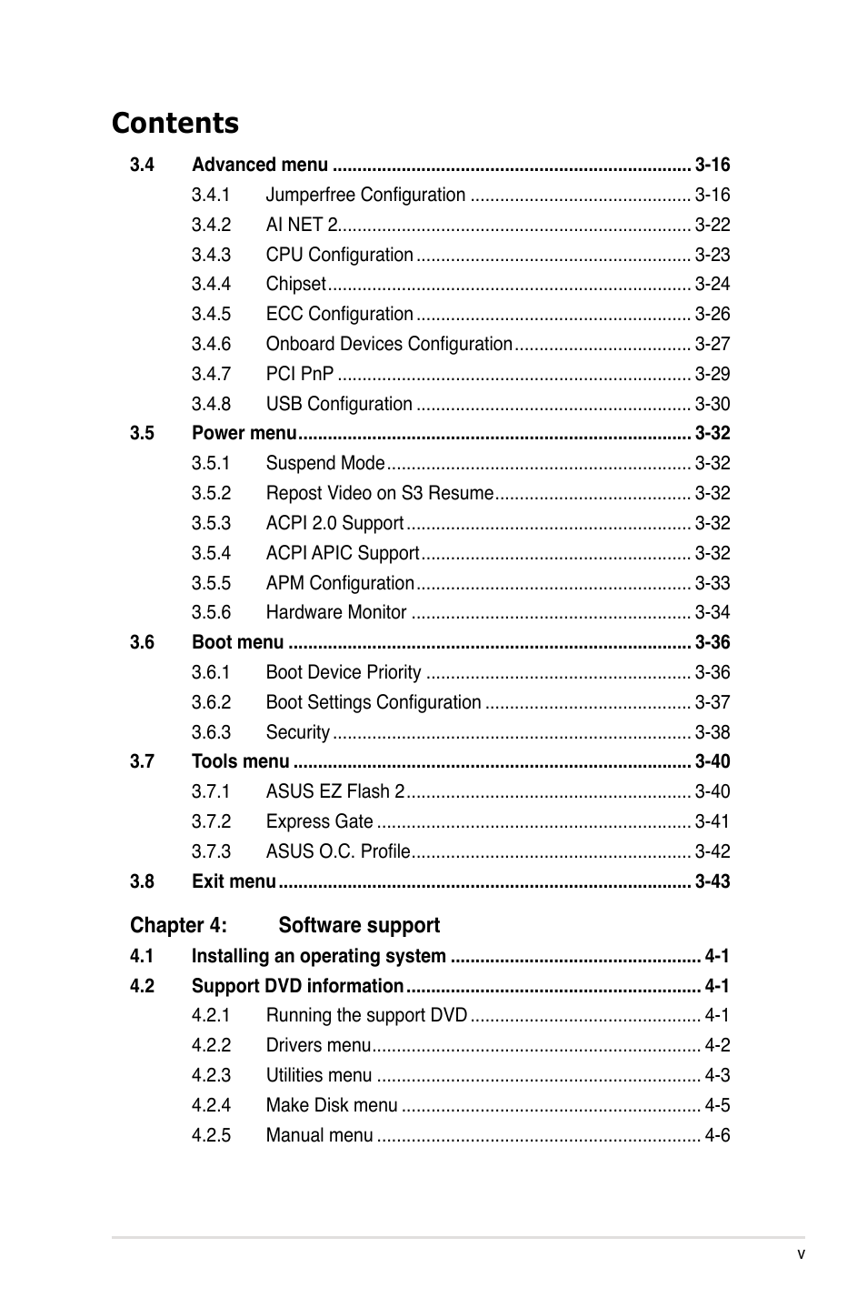 Asus M3A79-T Deluxe User Manual | Page 5 / 164