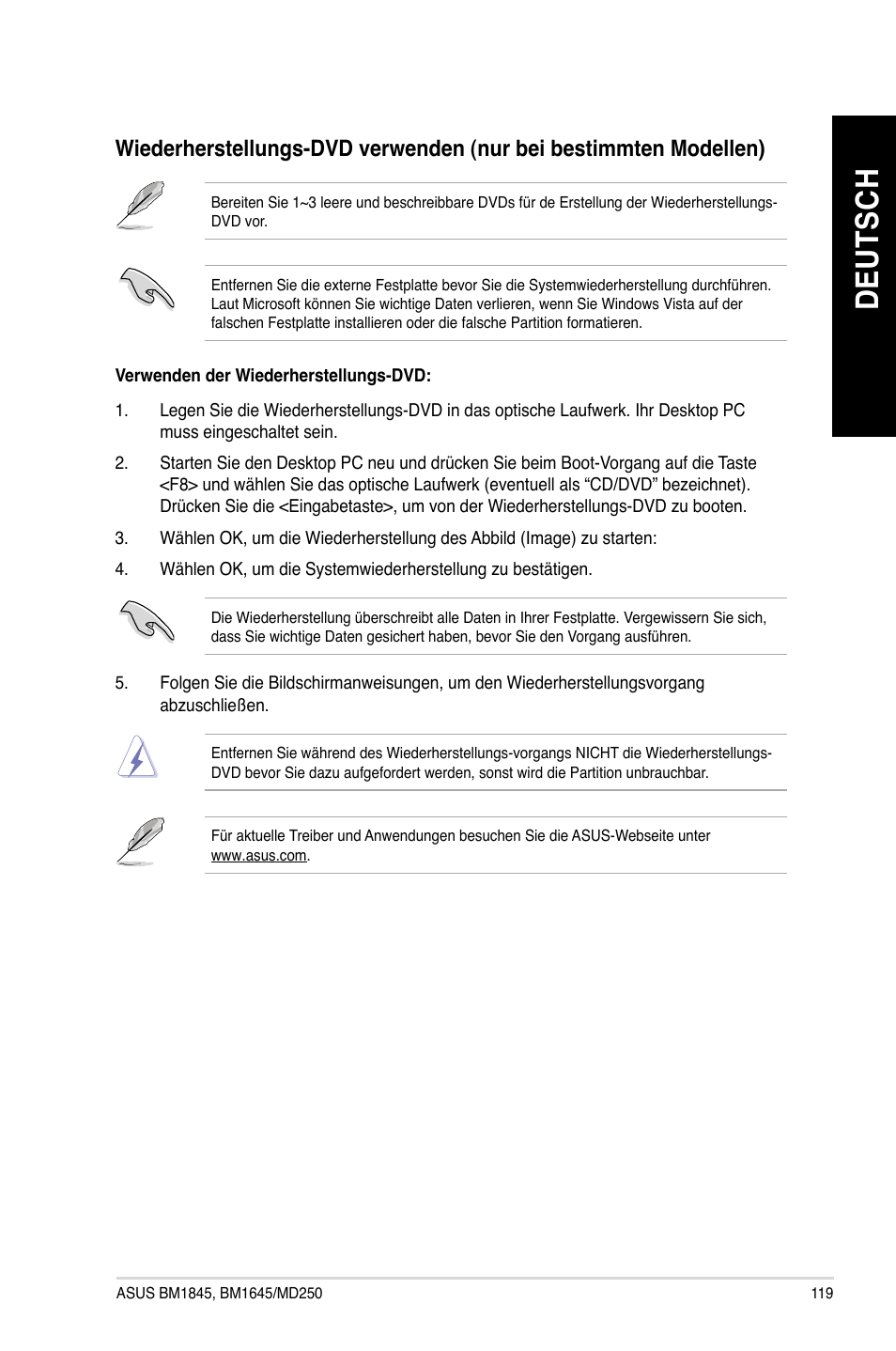 De ut sc h de ut sc h | Asus BM1845 User Manual | Page 121 / 644