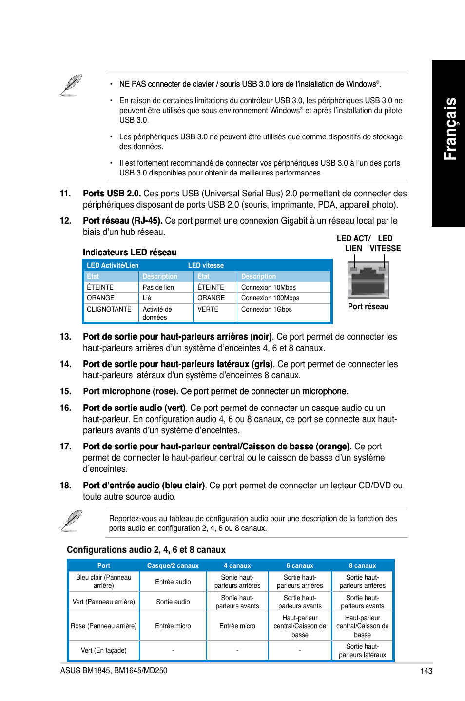 Fra nç ais fr an ça is | Asus BM1845 User Manual | Page 145 / 644