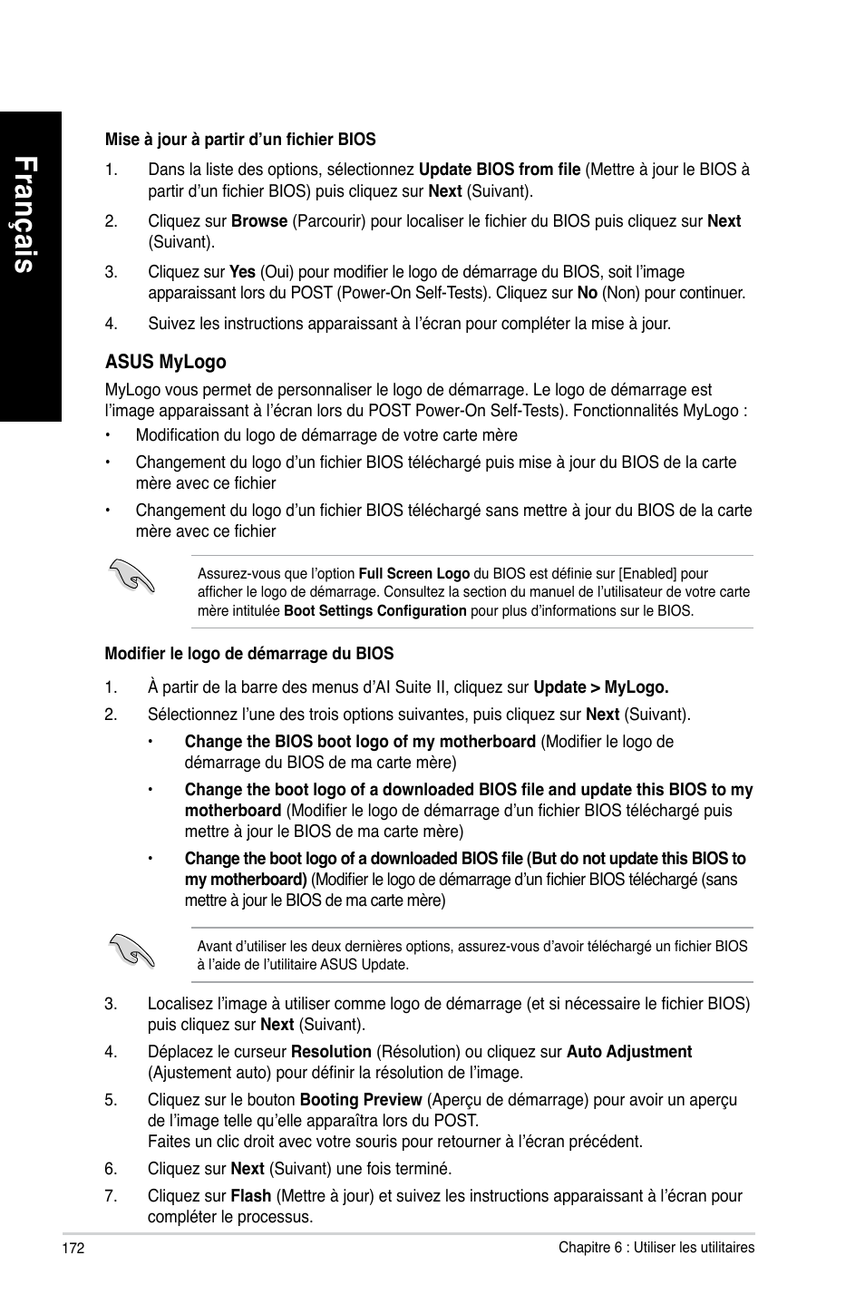 Fra nç ais fr an ça is fra nç ais fr an ça is | Asus BM1845 User Manual | Page 174 / 644