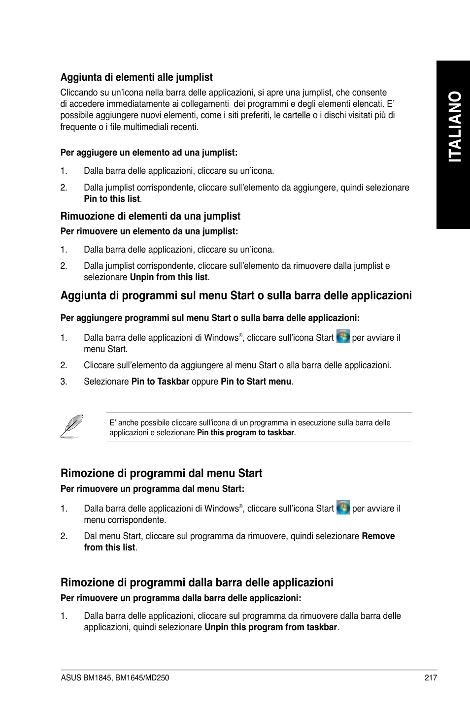 Ita lia no it al ia no | Asus BM1845 User Manual | Page 219 / 644