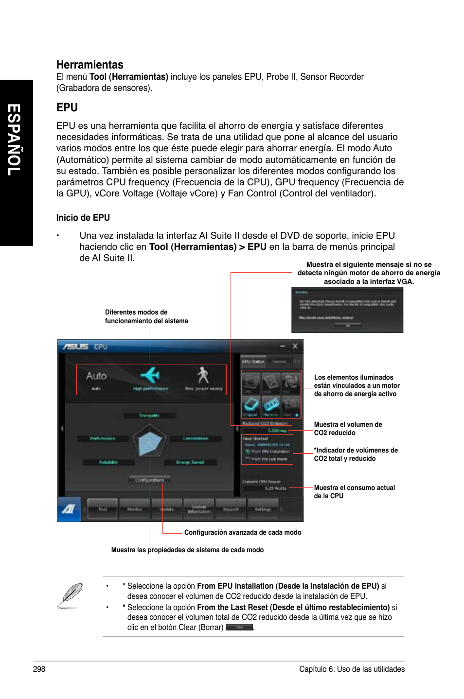 Es pa ño l es pa ño l es pa ño l es pa ño l | Asus BM1845 User Manual | Page 300 / 644